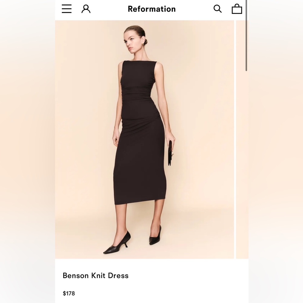 Reformation Benson Knit Dress
